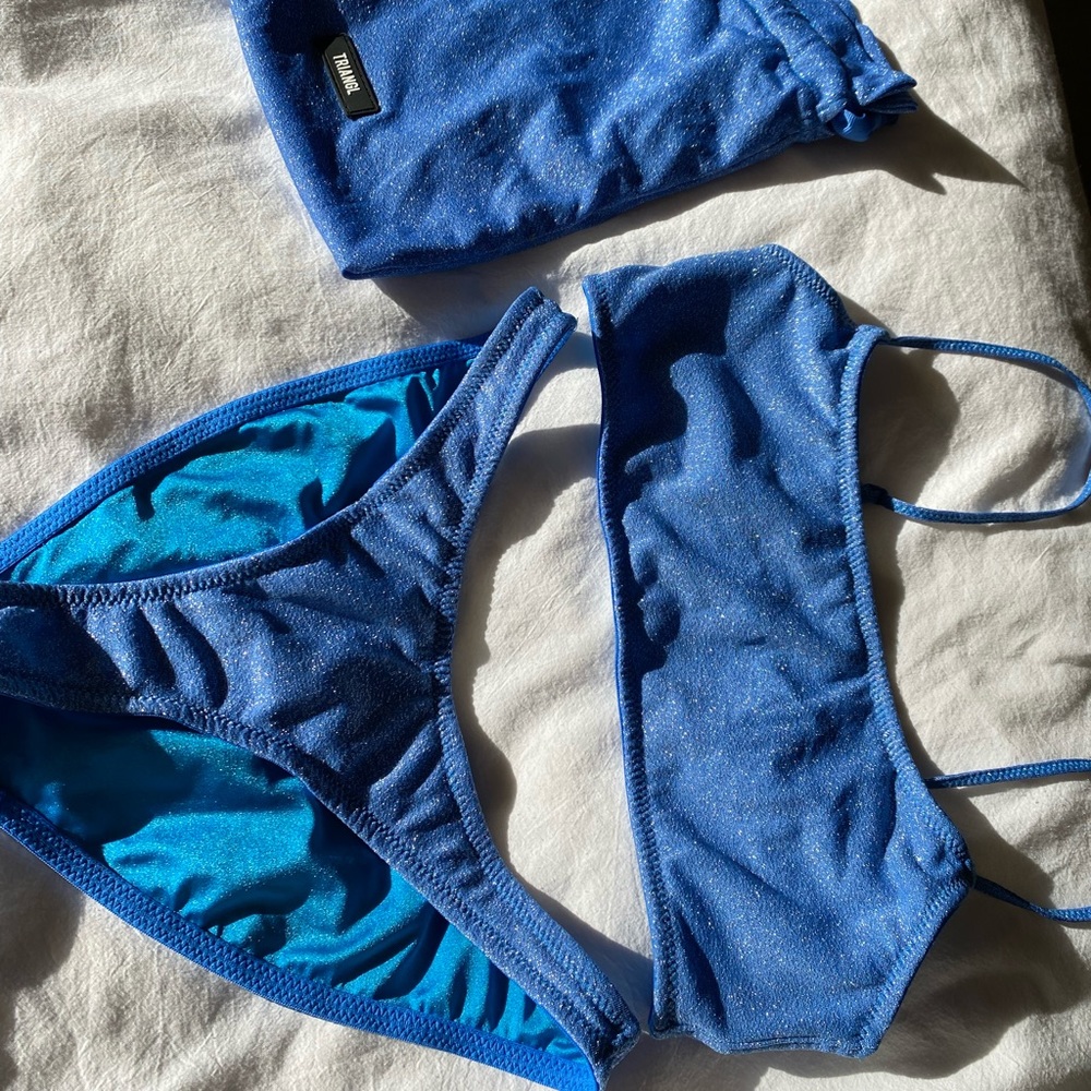 Mica Marina Blue Sparkle Bikini